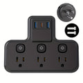 ZenDock Multi-Switch Hub: 3 AC Outlets + 3 USB Ports