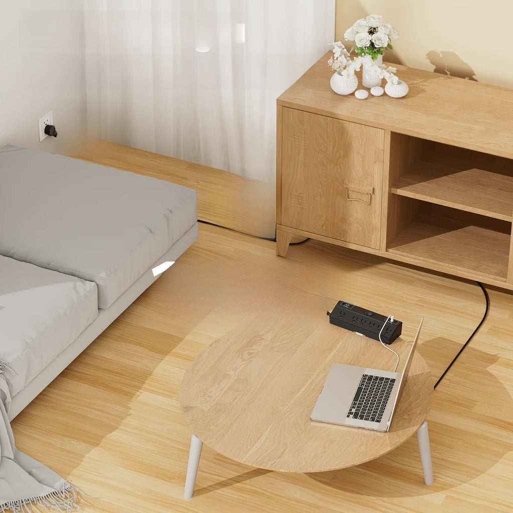 ZenDock Multi-Switch Hub Wall Outlet Extender, 3 AC Outlets + 3 USB Ports, 20W USB-C PD